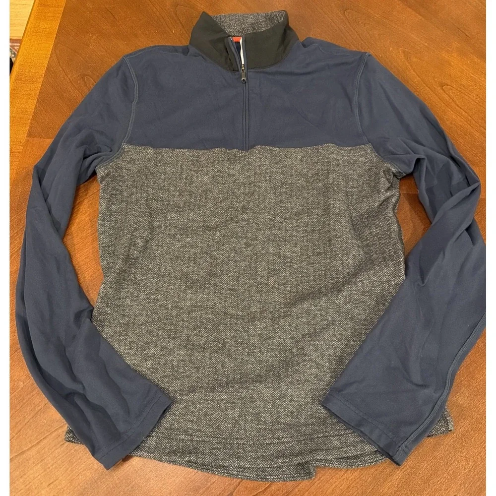 Lululemon 1/2 Zip Pullover Jacket Blue Stretch Men Size Small